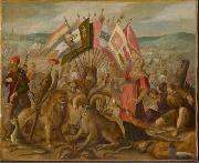 Hans von Aachen Schlacht bei Kronstadt oil painting reproduction